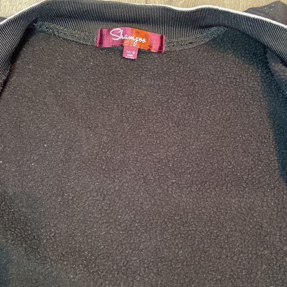 Shampoo girls black jacket with initial “A”. Size:14-16 girls - Picture 5 of 6